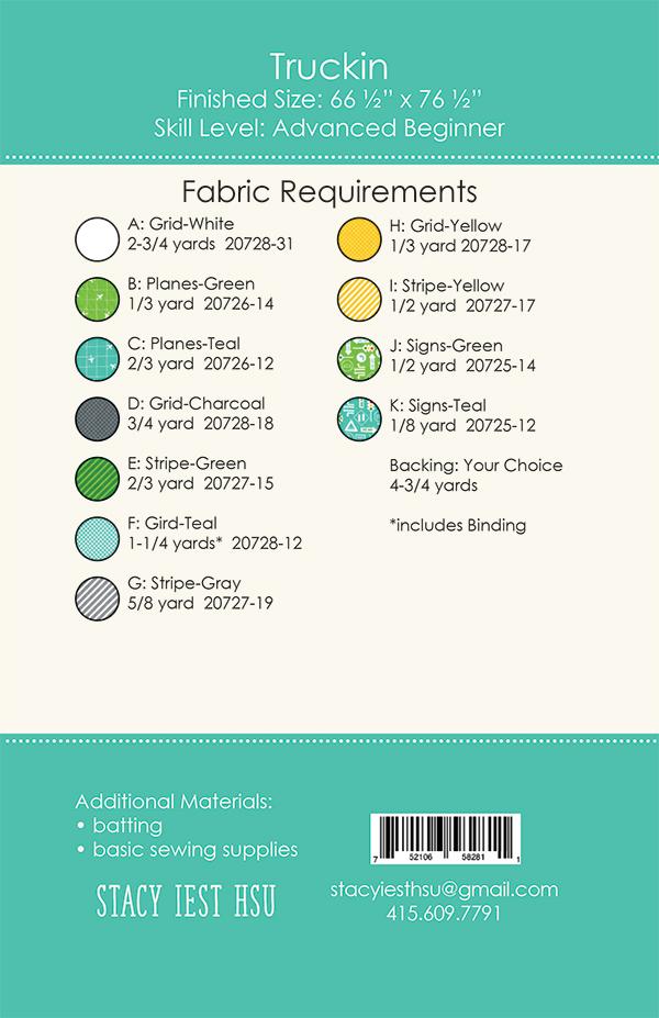 Truckin' Quilt Pattern