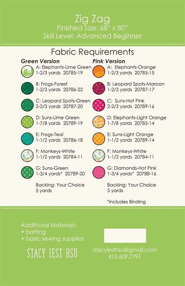 Zig Zag Quilt Pattern