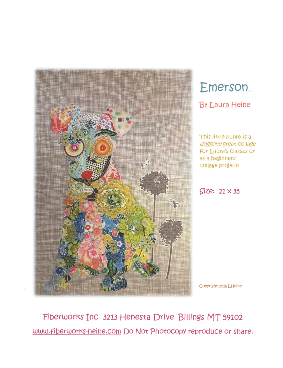 Emerson Collage Pattern by Laura Heine