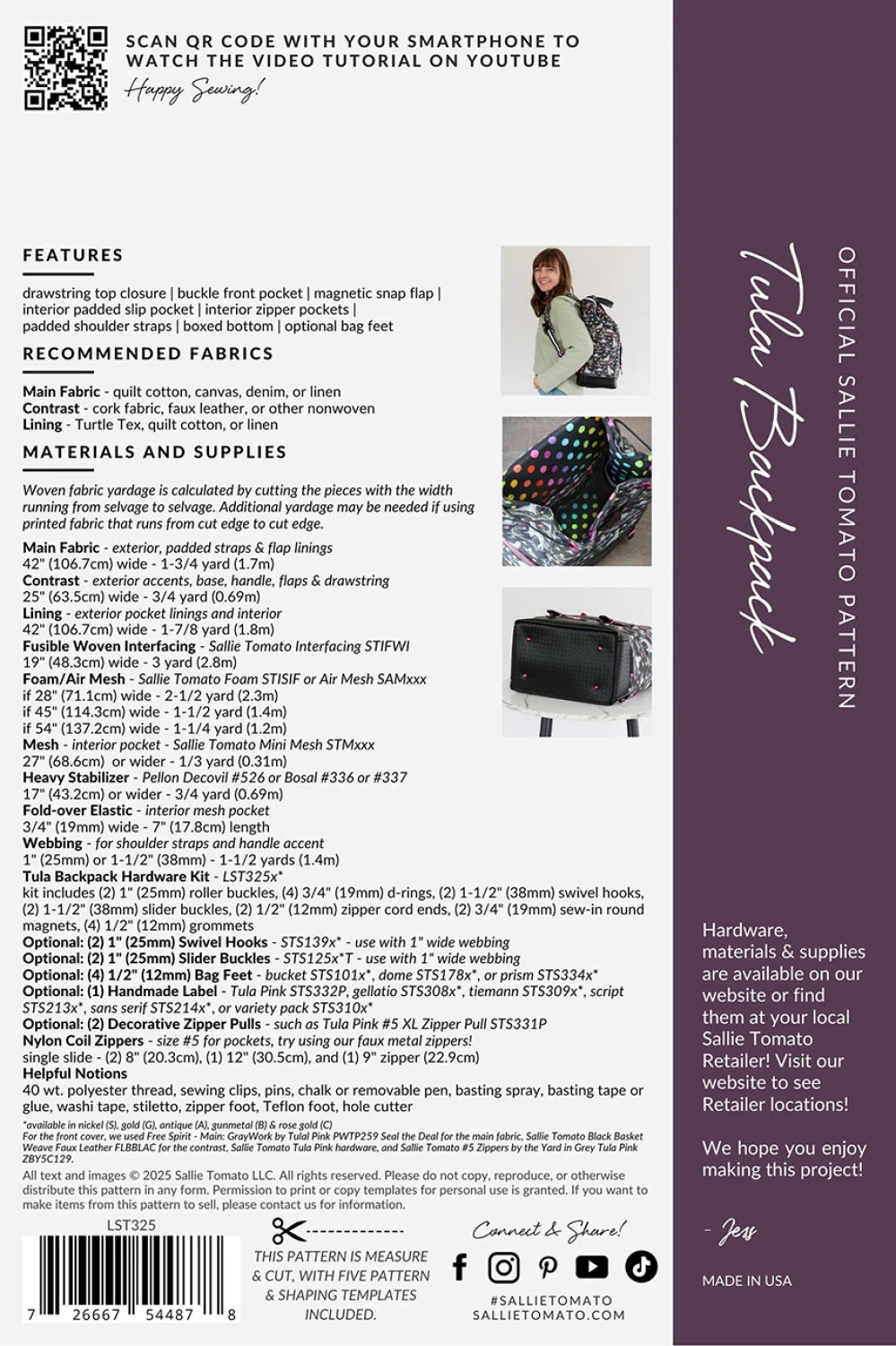 Tula Backpack - Sallie Tomato