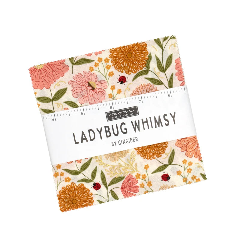 Ladybug Whimsy - Gingiber - 5" Charm
