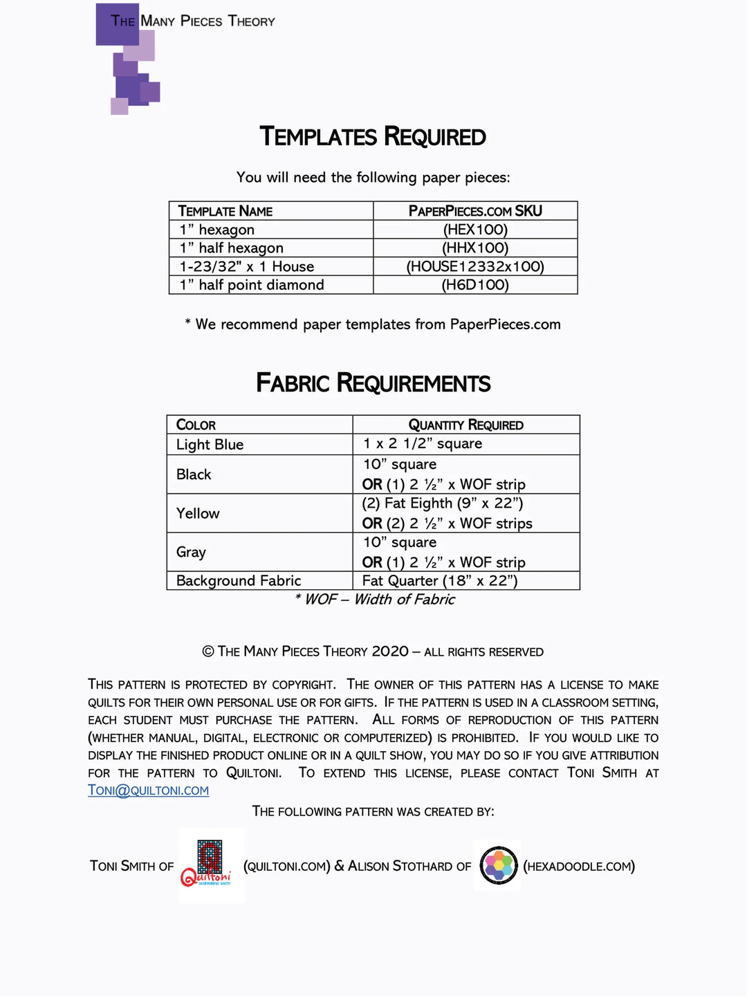 English Paper Piecing: Little Yellow Helper - Quiltoni
