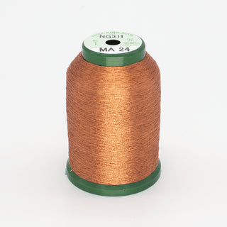 King Star Metallic Embroidery Thread - Orange - MA24