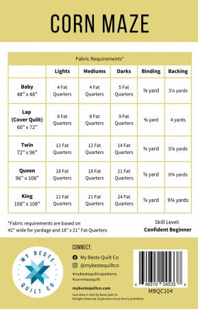 Corn Maze Quilt Pattern - My Beste Quilt Co