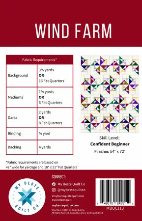 Wind Farm Quilt Pattern - My Beste Quilt Co