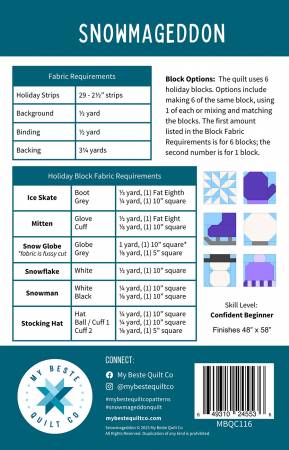 Snowmageddon Quilt Pattern - My Beste Quilt Co
