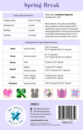 Spring Break Quilt Pattern - My Beste Quilt Co