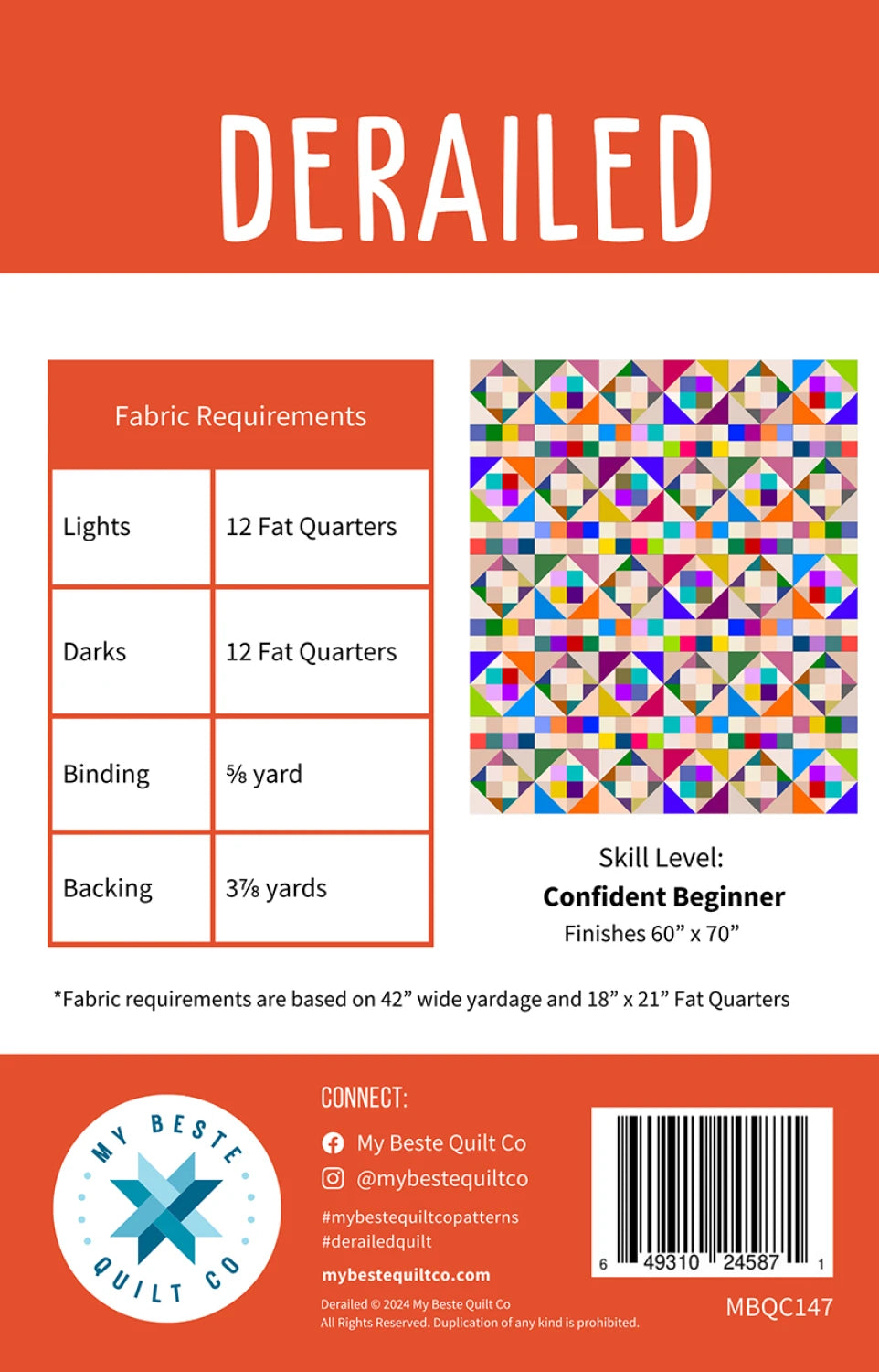 Derailed - My Beste Quilt Co