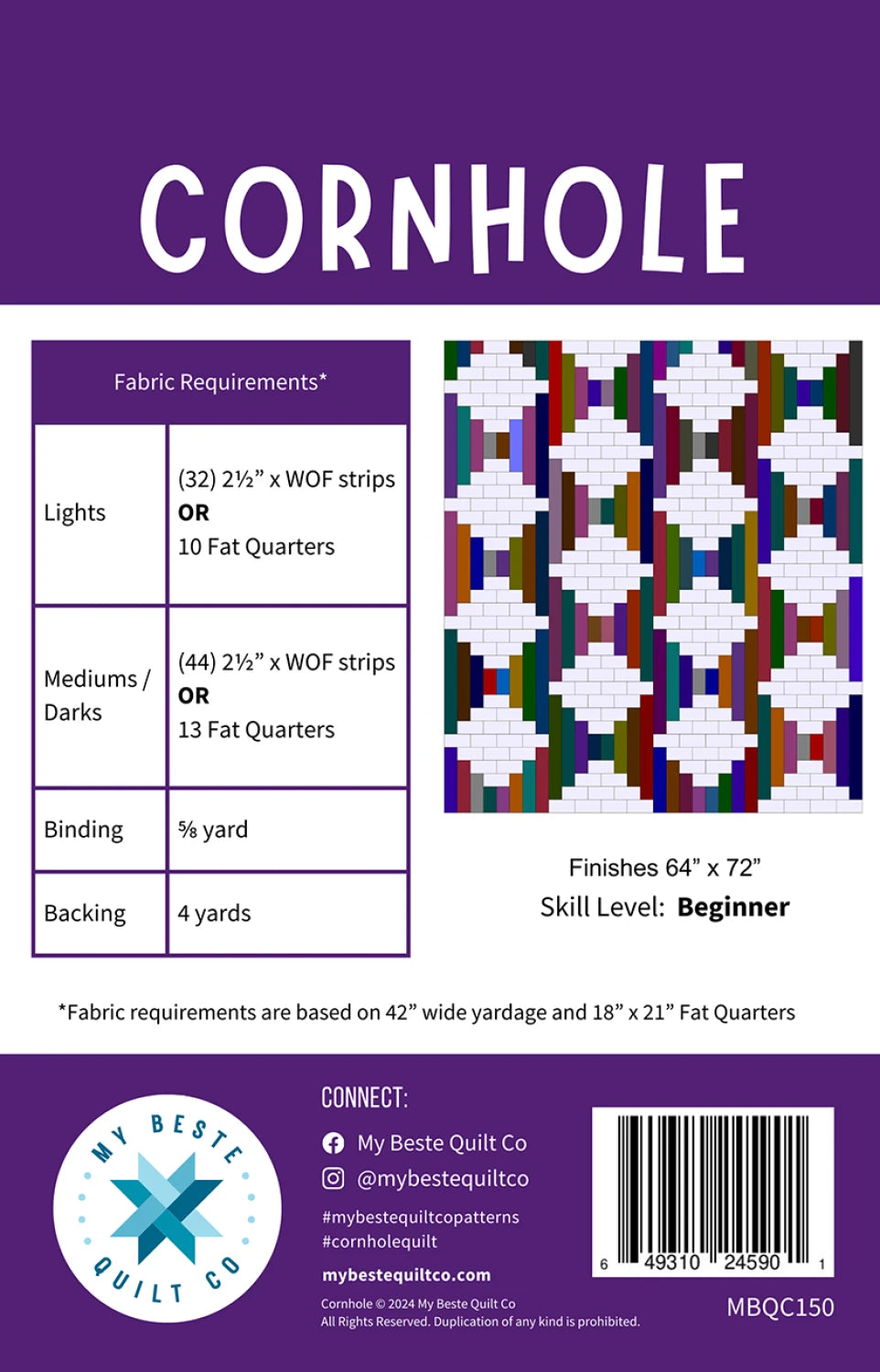Cornhole - My Beste Quilt Co