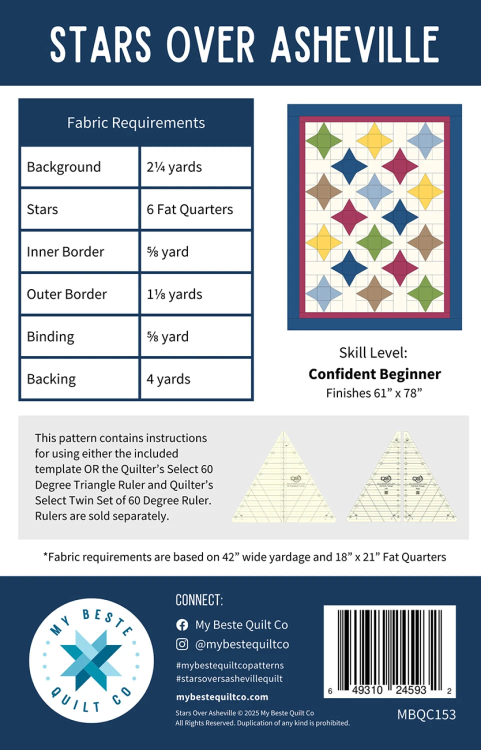 Stars Over Asheville - My Beste Quilt Co