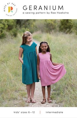 Geranium Dress Pattern sz 6-12