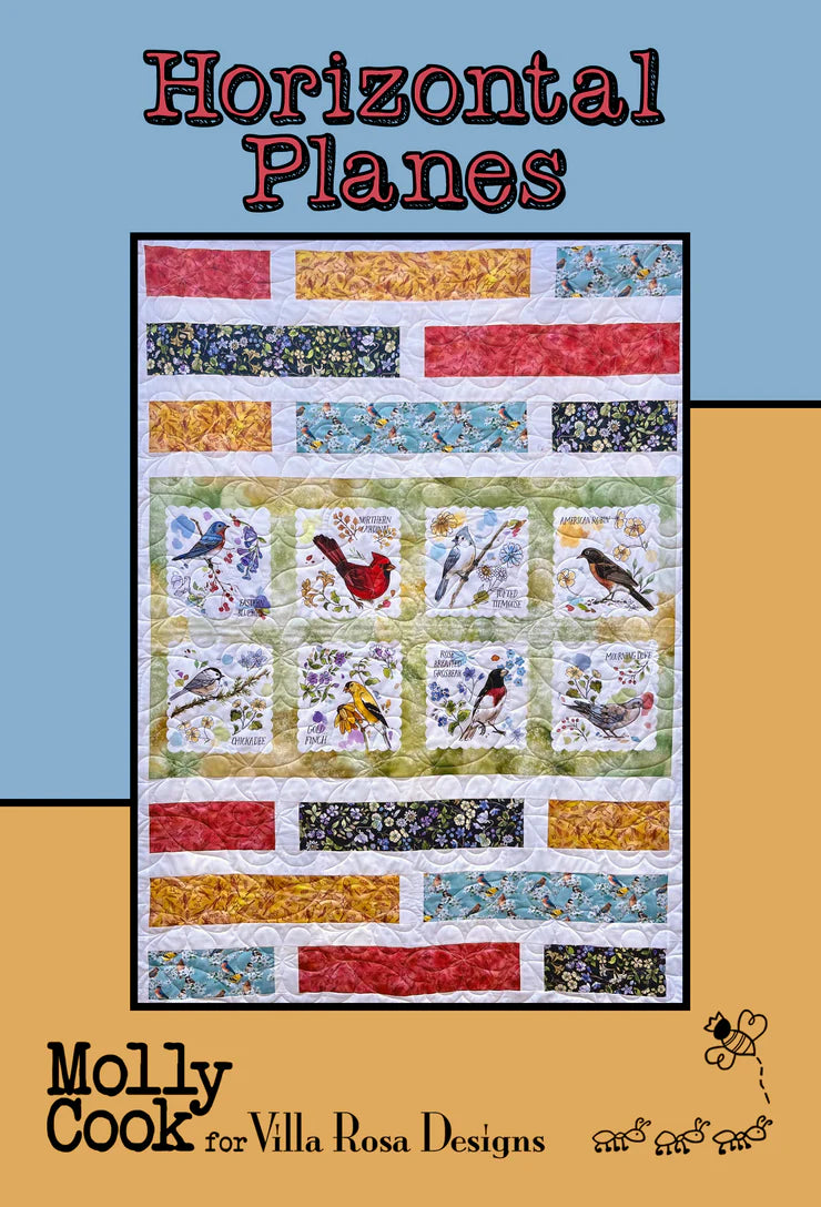 Horizontal Planes Quilt Pattern - Villa Rosa Designs
