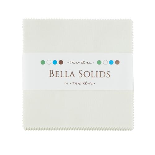 Bella Solids - Porcelain - 5" Charm Pack