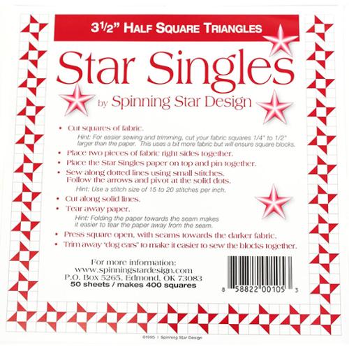 Star Singles - Spinning Star Design - 3-1/2" HST