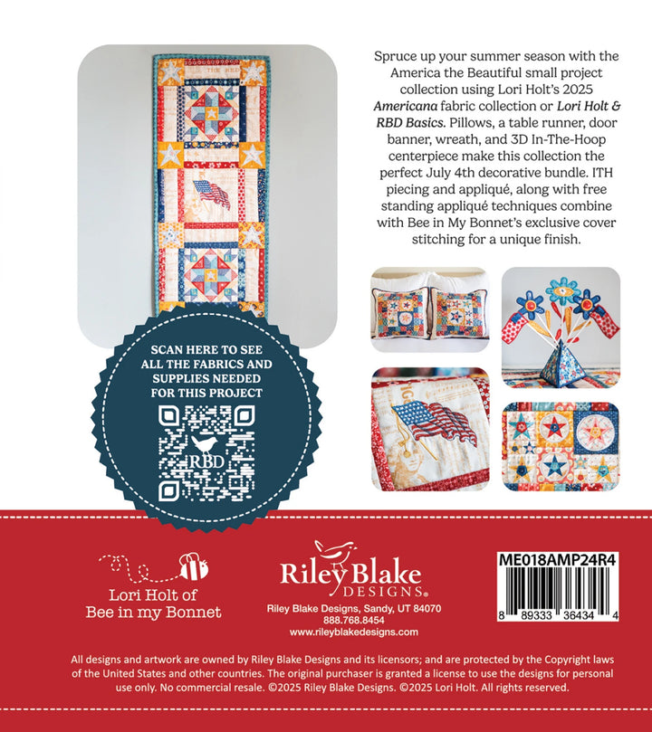 America the Beautiful - Machine Embroidery