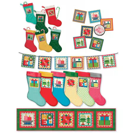 Hometown Holiday - Holiday Stockings - Machine Embroidery