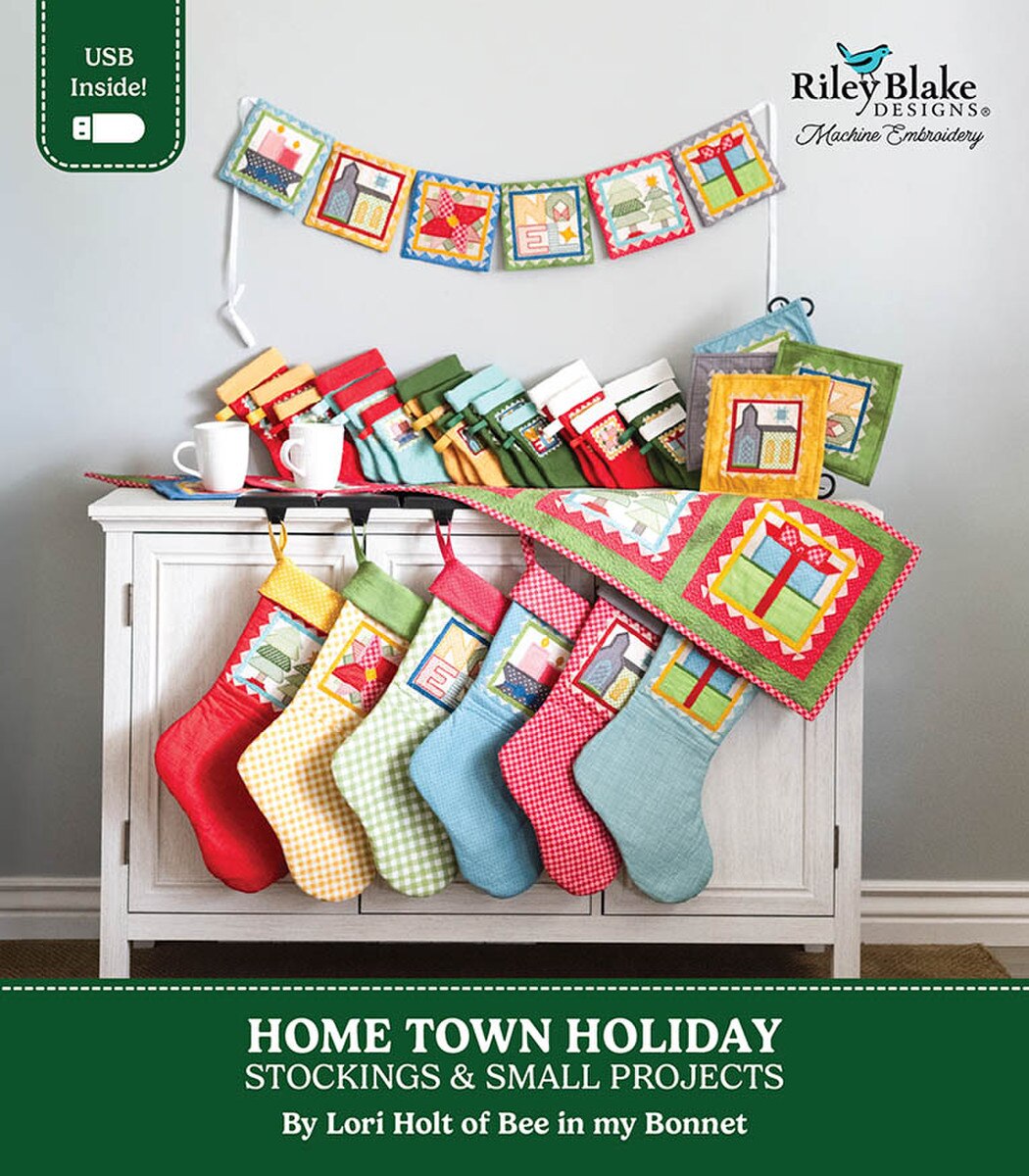 Hometown Holiday - Holiday Stockings - Machine Embroidery