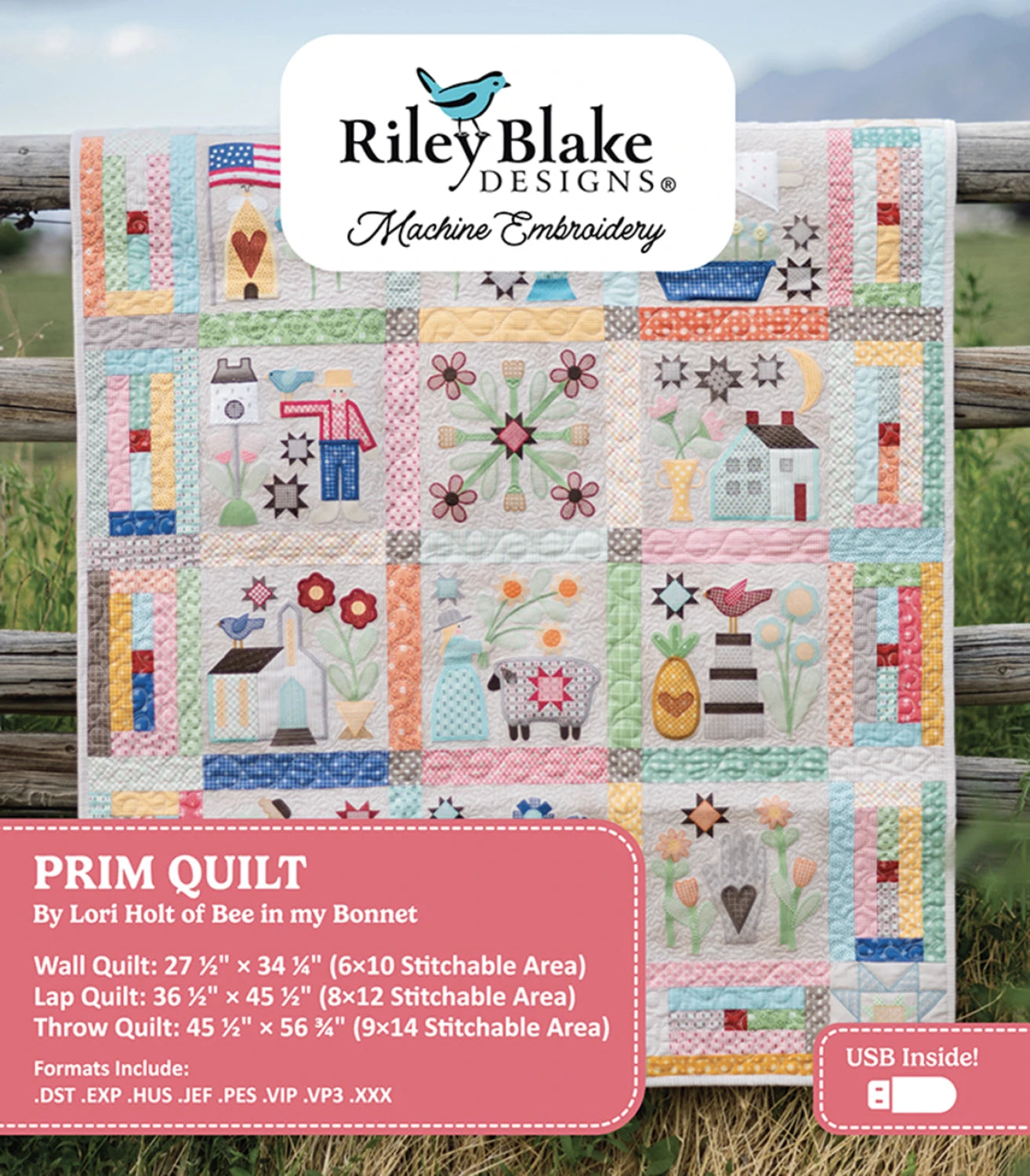 Prim Quilt - Machine Embroidery