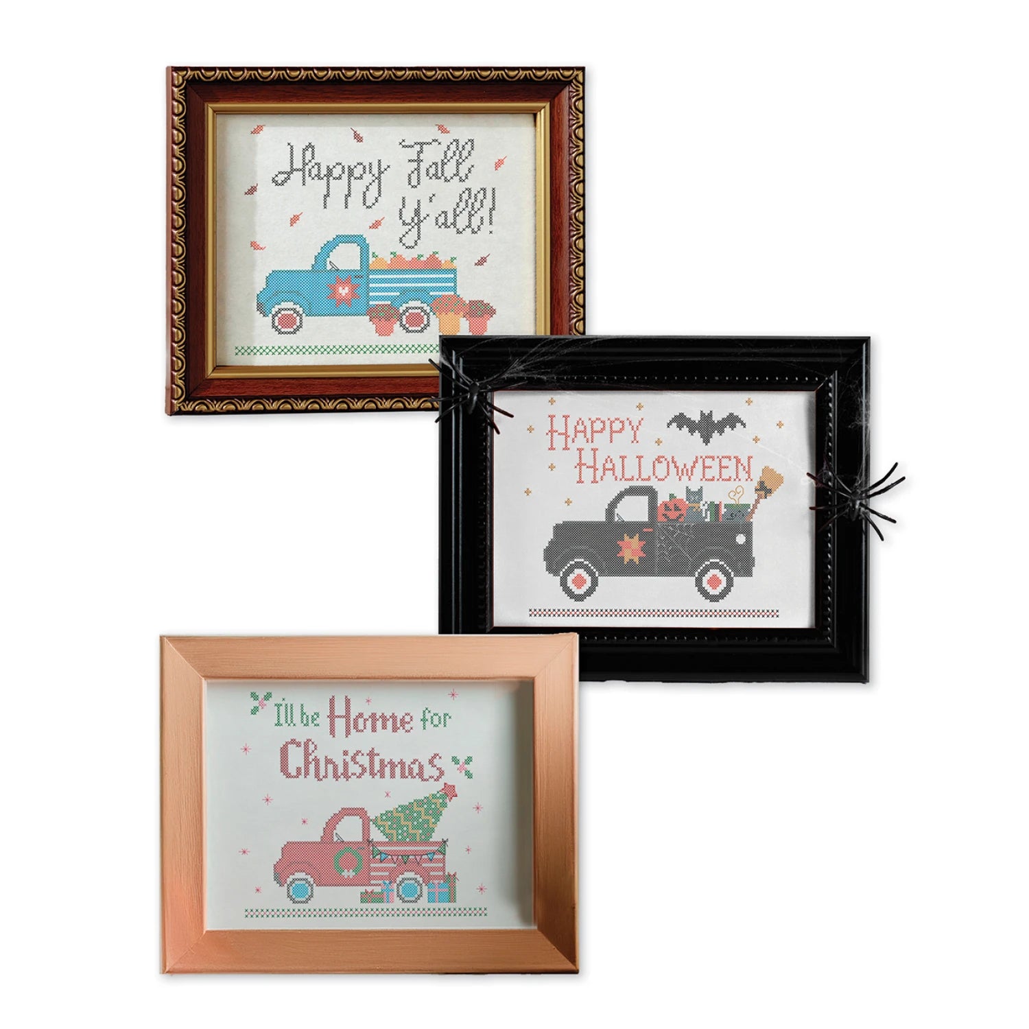 Vintage Holiday Trucks - Vol. 1 - Machine Embroidery