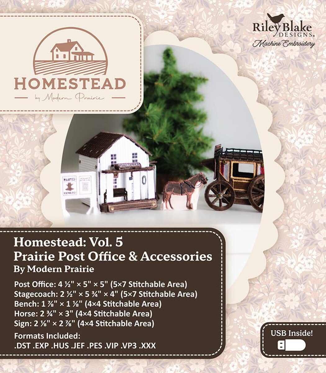 Homestead by Modern Prairie - Post Office - Machine Embroidery - #5