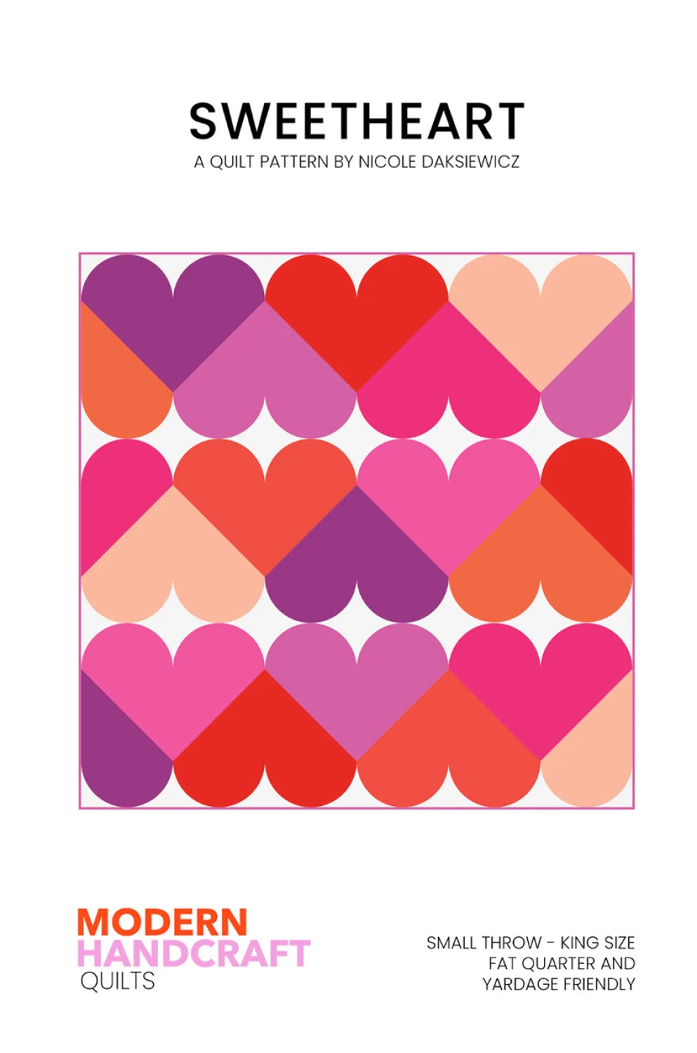 Sweetheart Quilt Pattern - Modern Handcraft