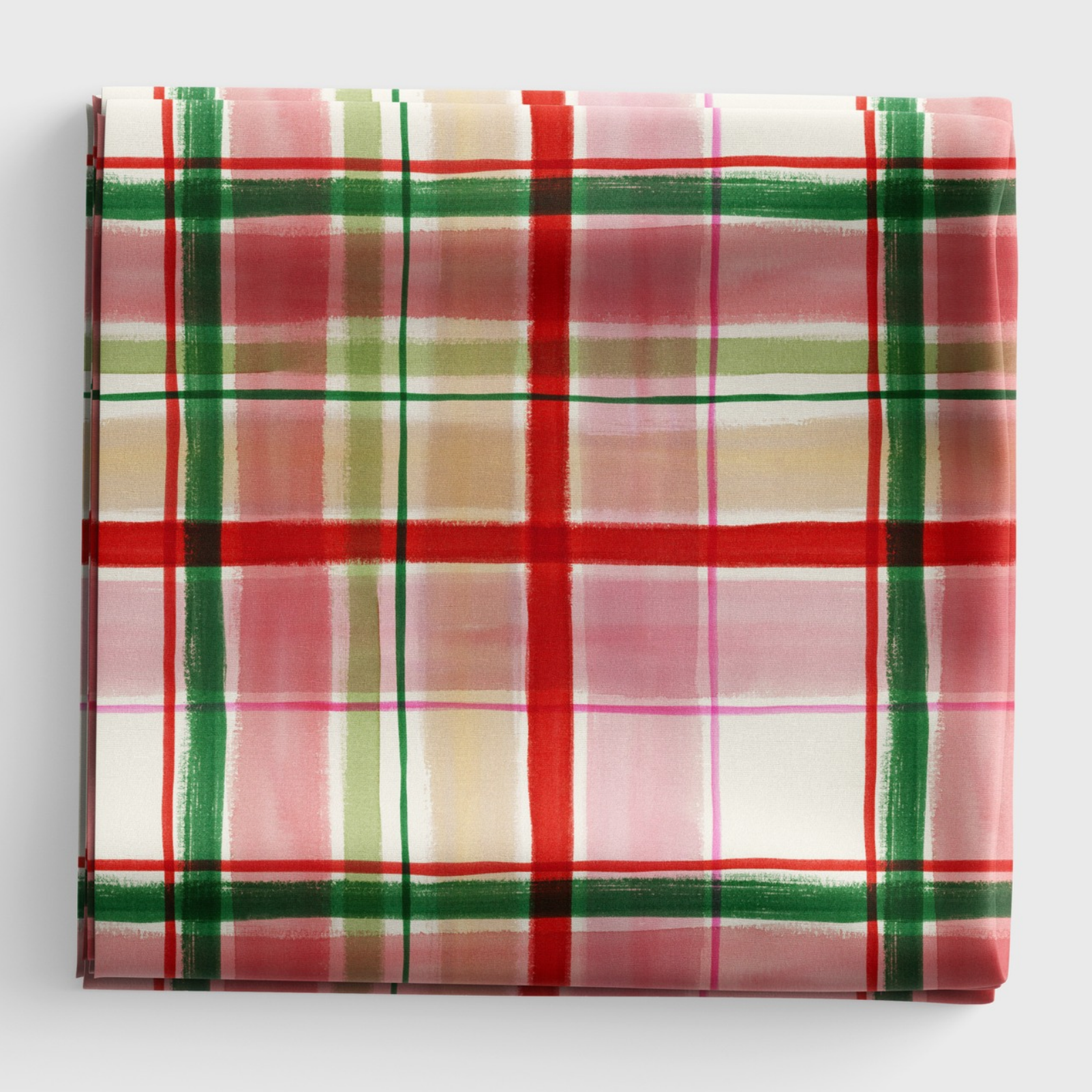Merry Happy Christmas - Christmas Tartan - Red - BG096