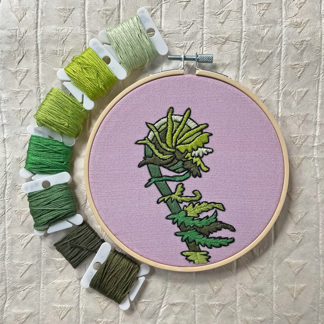 Kate Wyatt Embroidery Kit - Fiddlehead