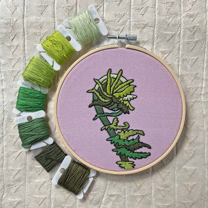 Kate Wyatt Embroidery Kit - Fiddlehead