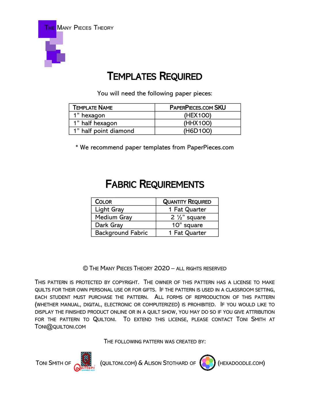 English Paper Piecing: That's No Moon - Quiltoni