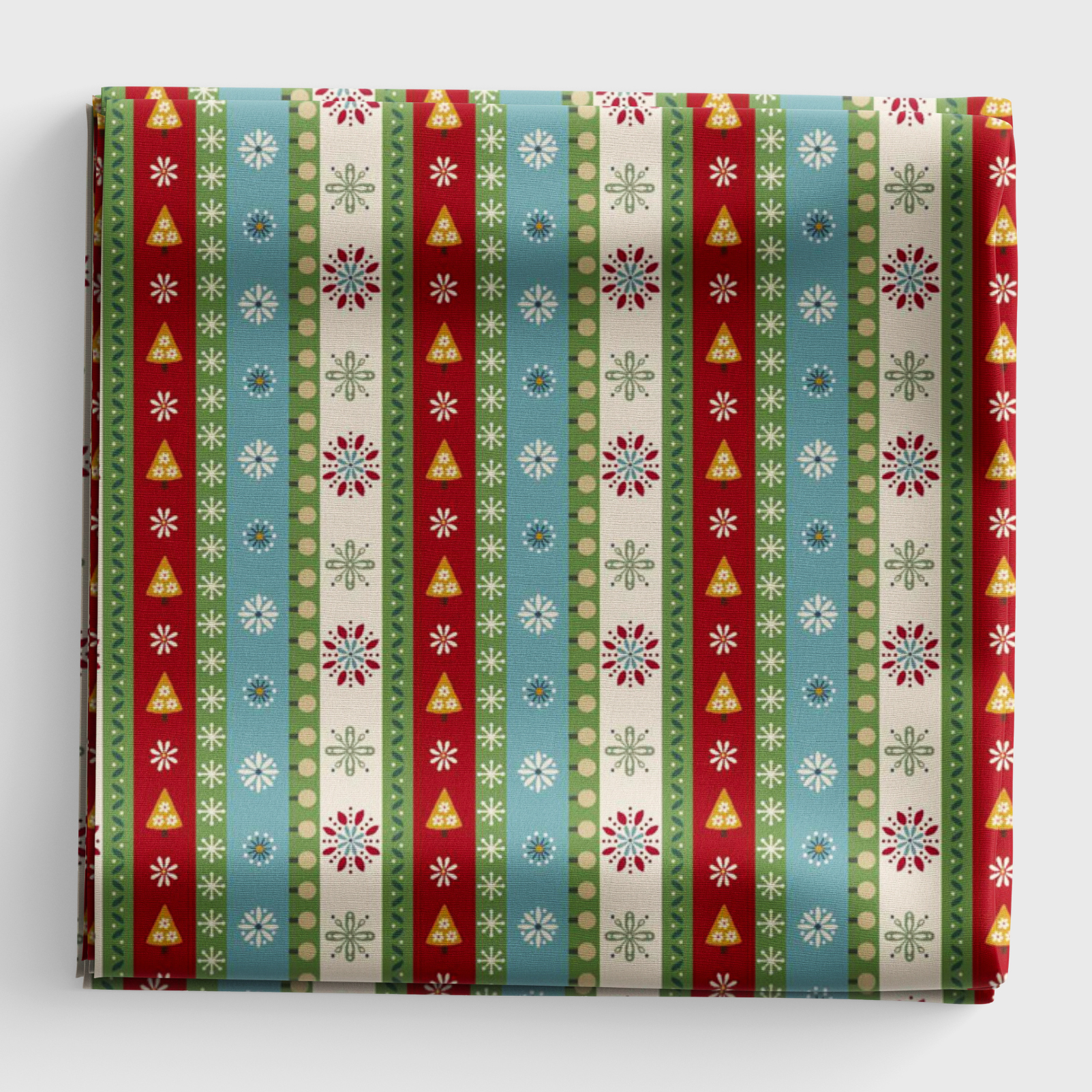 Nordic Holiday Village - Mini Stripe - Ice Blue - Q-3611-17