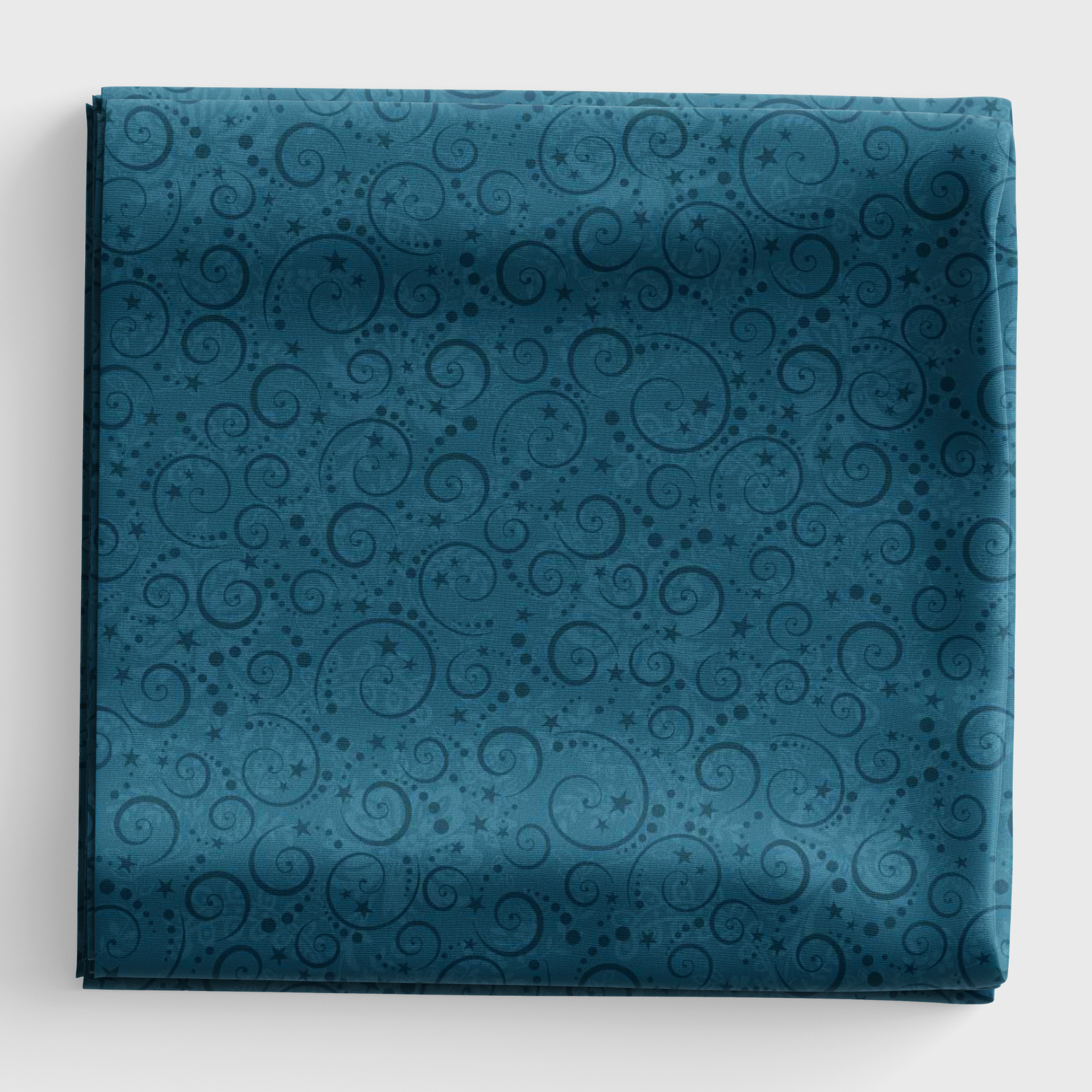 Nordic Holiday Village - Mini Swirls - Blue - Q-3609-77