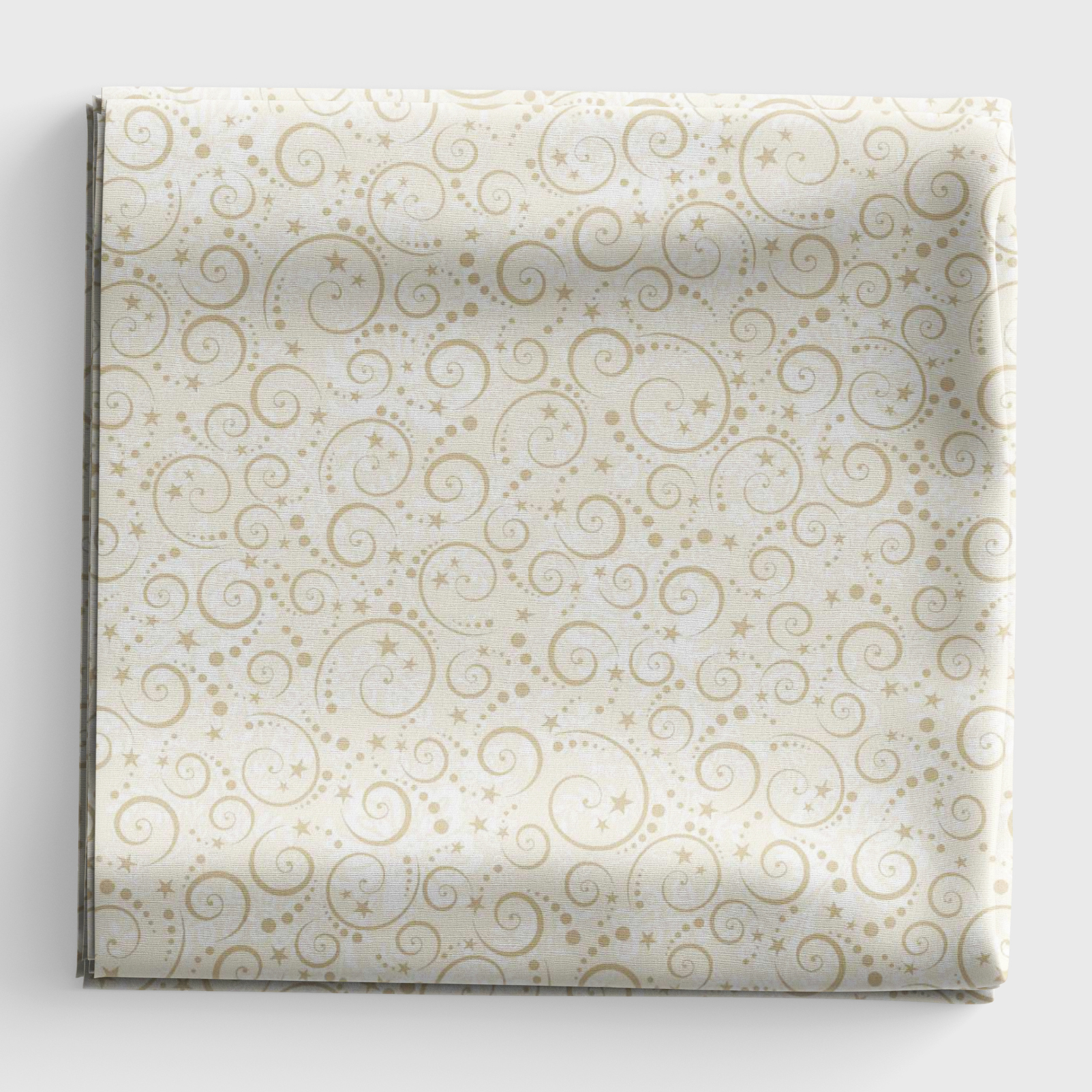 Nordic Holiday Village - Mini Swirls - Cream - Q-3609-44