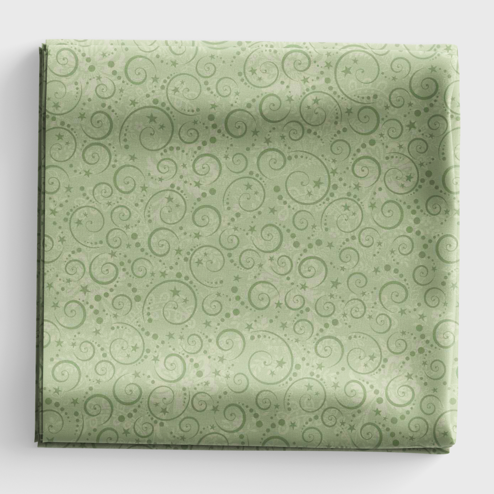 Nordic Holiday Village - Mini Swirls - Light Sage - Q-3609-16