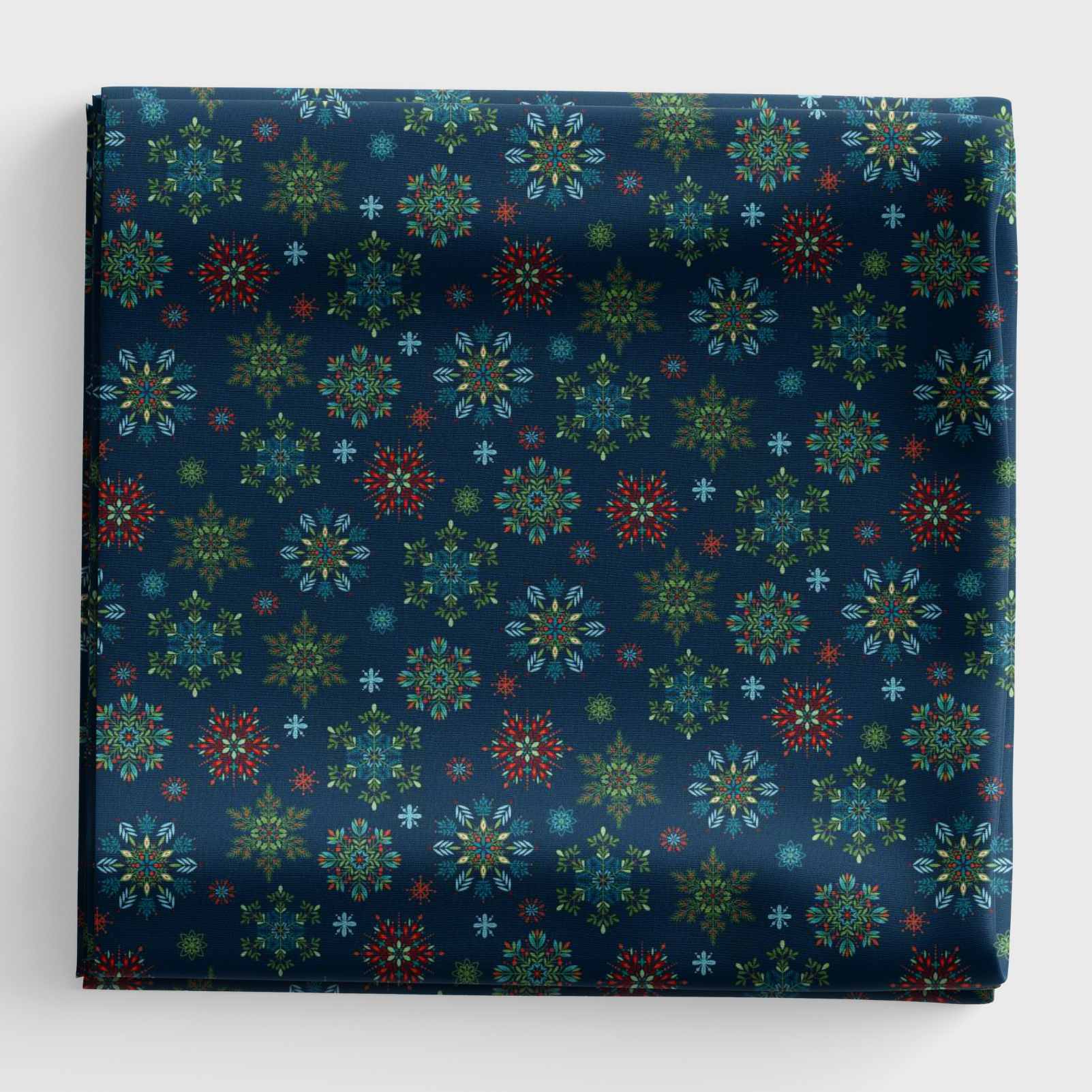 Nordic Holiday Village - Snowflakes - Blue Multi - Q-3605-79