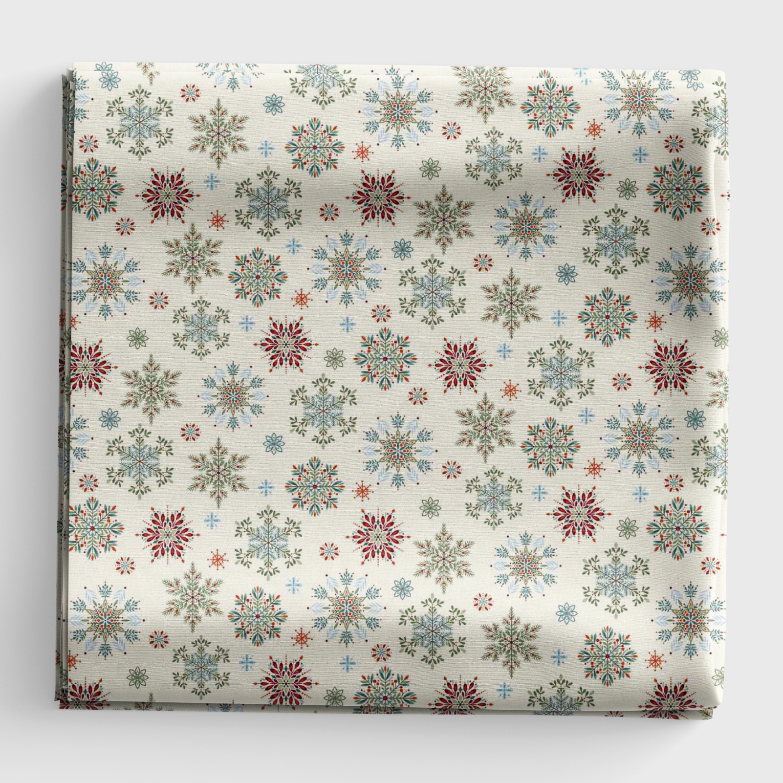Nordic Holiday Village - Snowflakes - Cream Multi - Q-3605-11