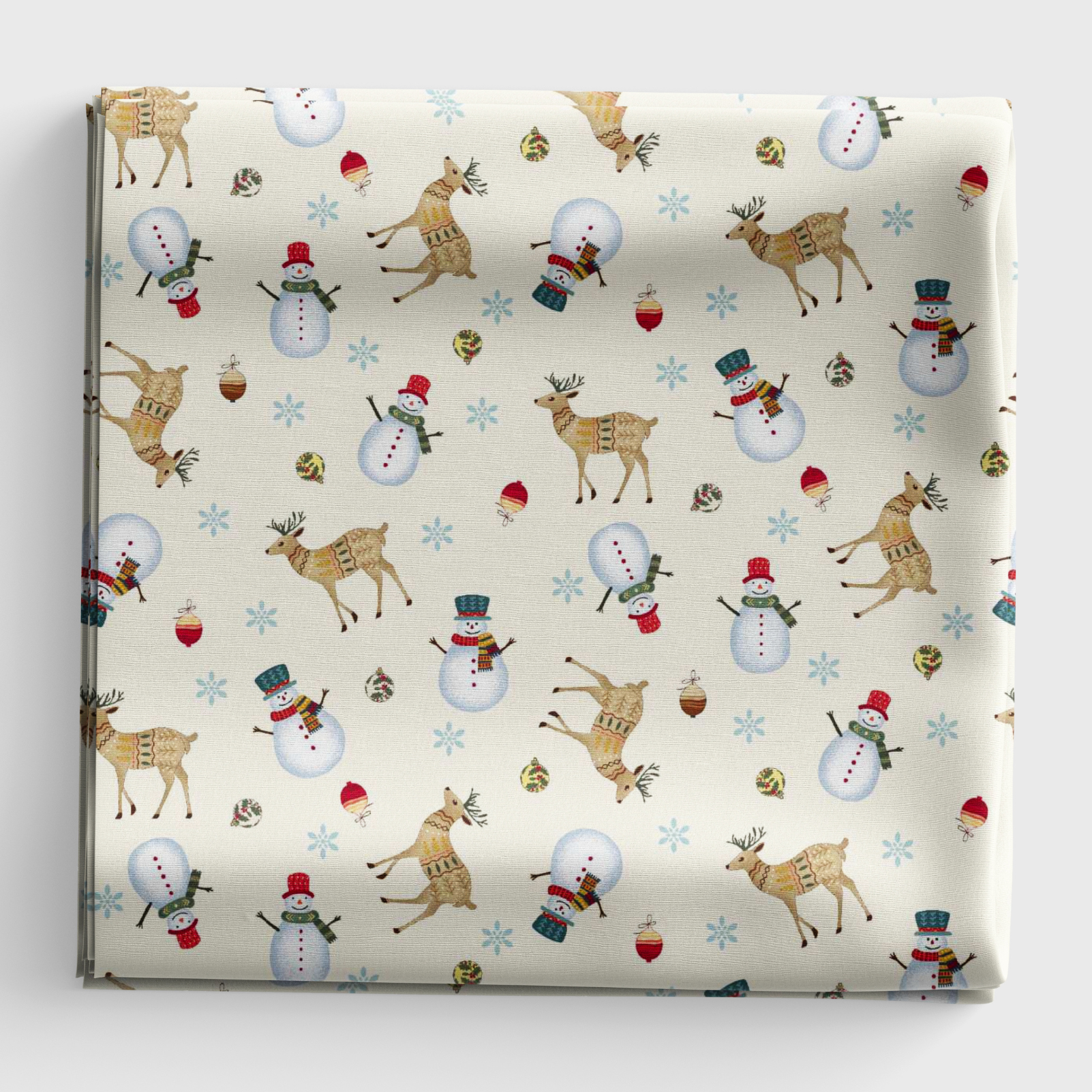 Nordic Holiday Village - Tossed Reindeer - Cream Multi - Q-3607-44