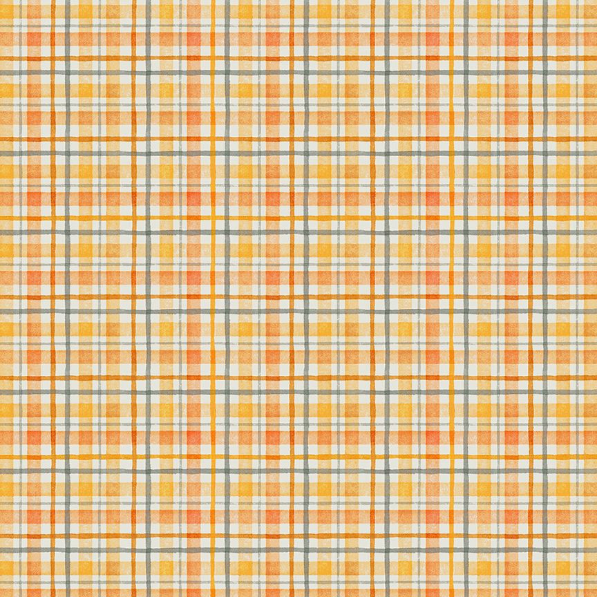 Happy Haunting - Halloween Plaid - Mist - 55186-2