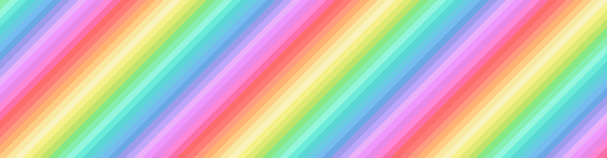 Omnificent Ombres - Diagonal Stripe - Pastel Rainbow - OM1A
