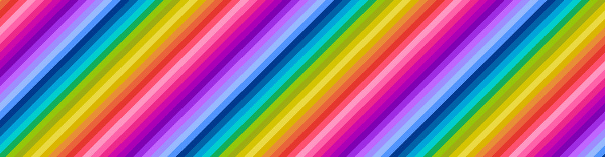 Omnificent Ombres - Diagonal Stripe - Vibrant Rainbow - OM1B