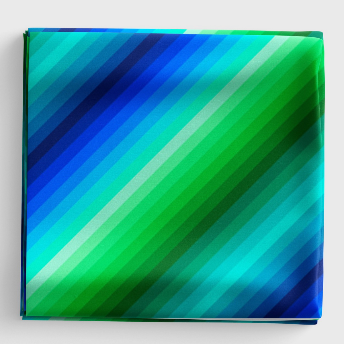 Omnificent Ombres - Diagonal Stripe - Blues and Green - OM1C