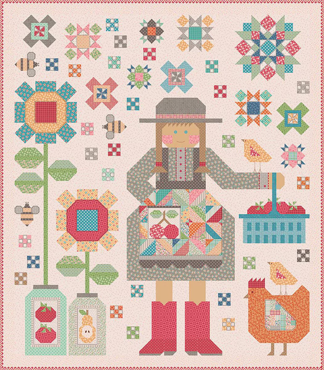 The Quilted Farm Girl Quilt Pattern - Lori Holt