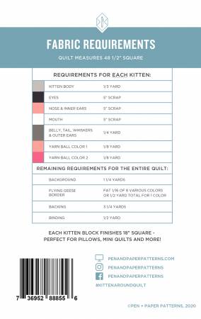 Kitten Around Quilt Pattern - Pen + Paper Patterns