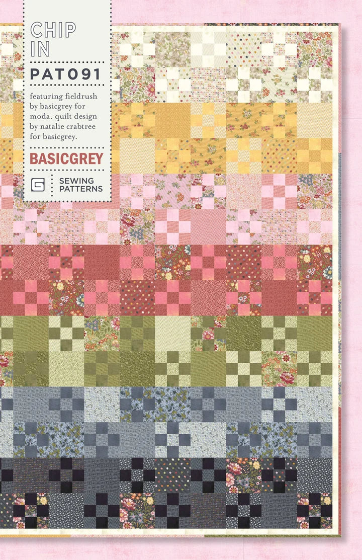 Chip In Quilt Pattern - Basic Grey