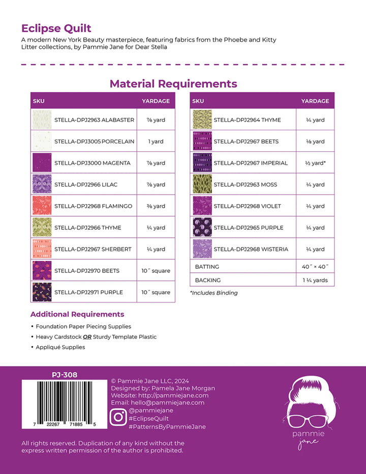 Eclipse Pattern - Pammie Jane