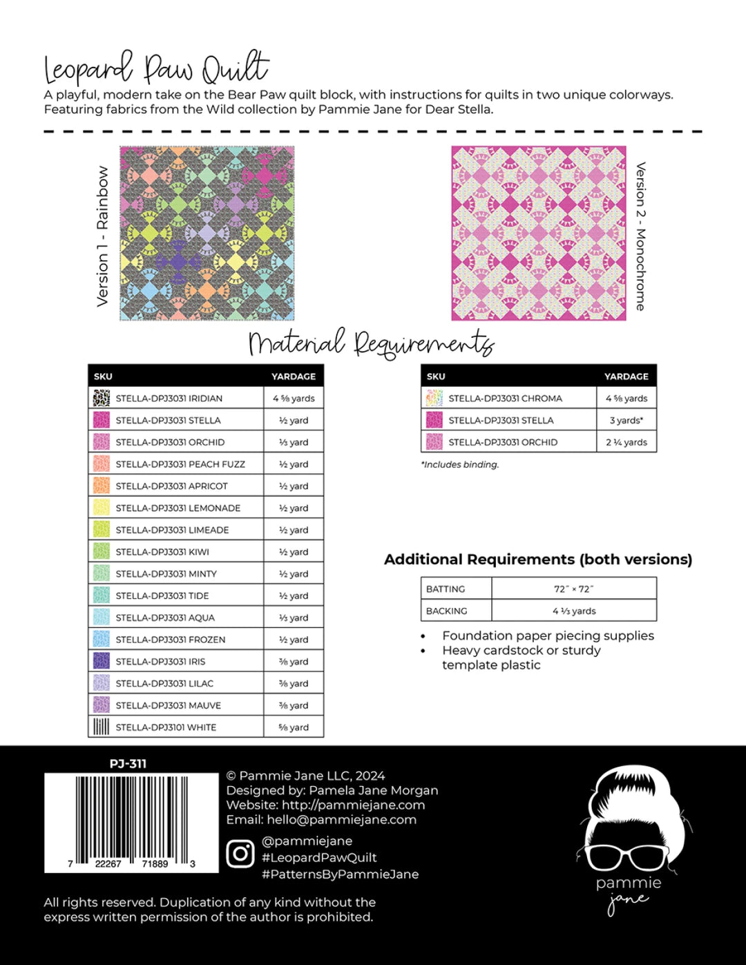 Leopard Paw Pattern - Pammie Jane