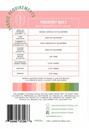 Pineberry Quilt Pattern - Pen + Paper Patterns