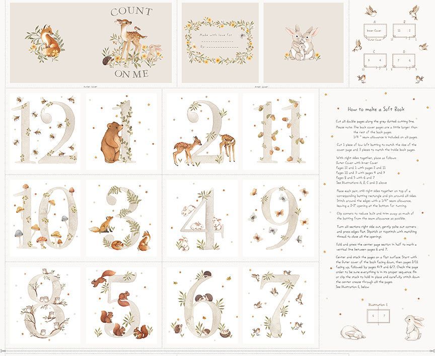 36" WIDE COUNT ON ME BOOK PANEL