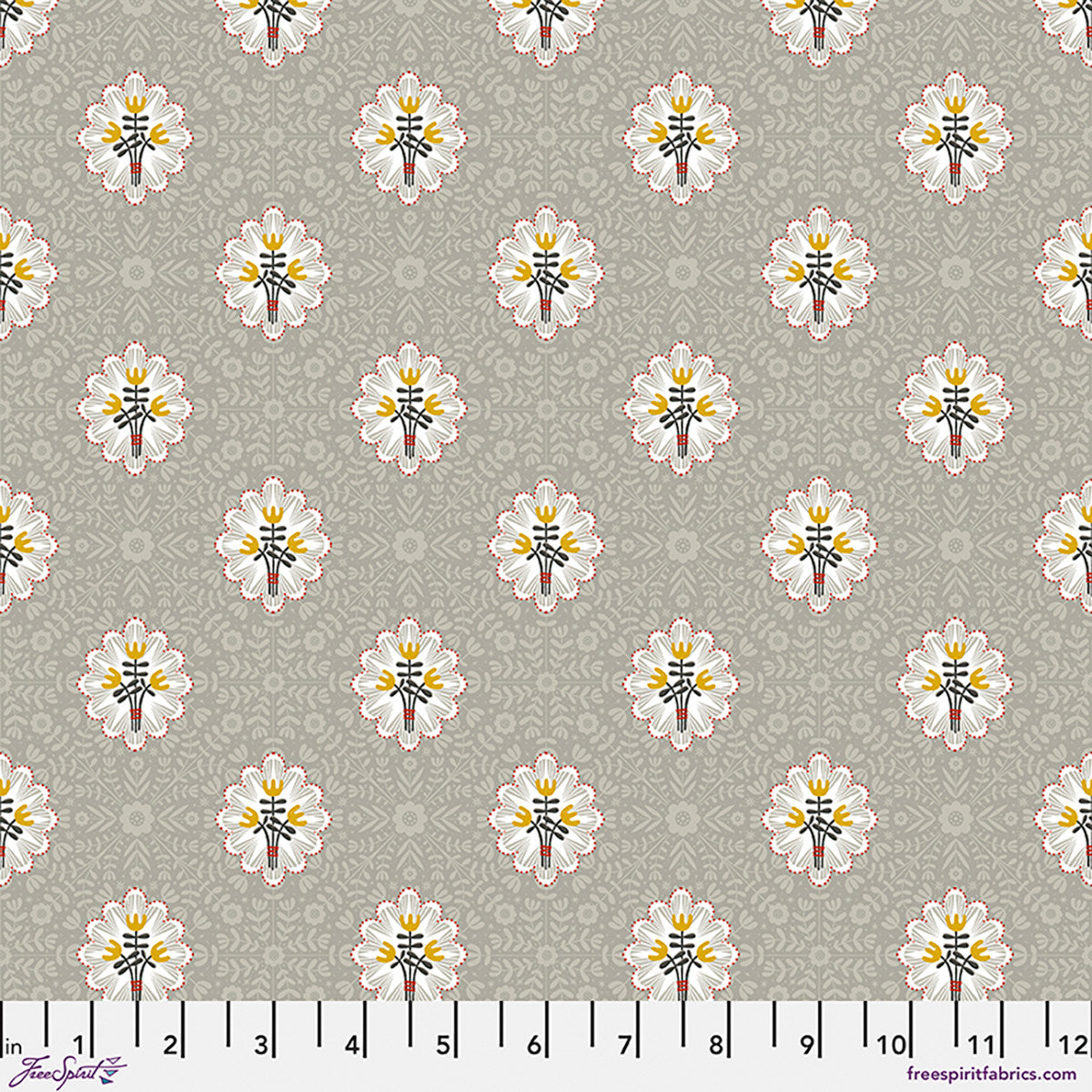 Silent Night - Soft Floral - Taupe - PWCD176.XTAUPE