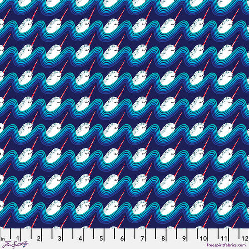 Polar Seas - Magical Narwhal - Dark Blue