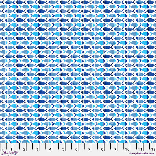 Polar Seas - Fish School - White